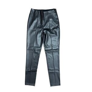 Asos Black‎ Pleather Pull on Pants Size 12T